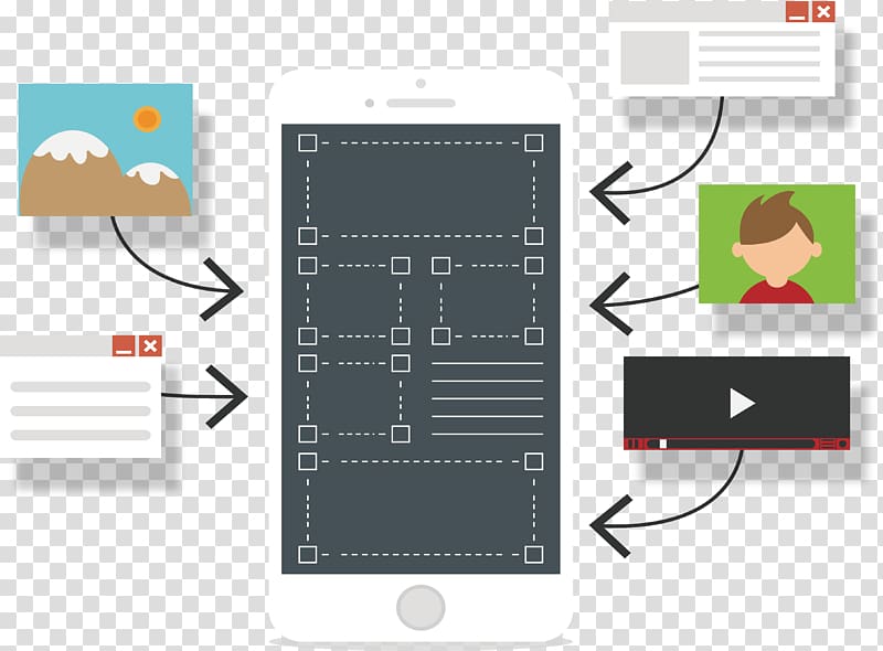 User Experience Mobile app development, Business information display transparent background PNG clipart