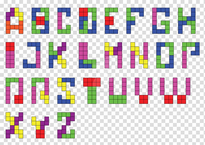Tetris Alphabet Letter Computer Software Font, others transparent background PNG clipart