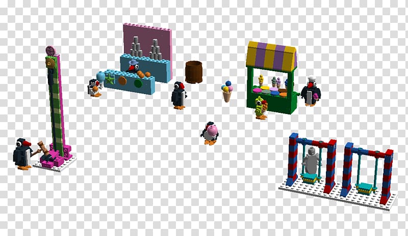 Lego Ideas Toy block Pingu at the Funfair, Pingu transparent background PNG clipart