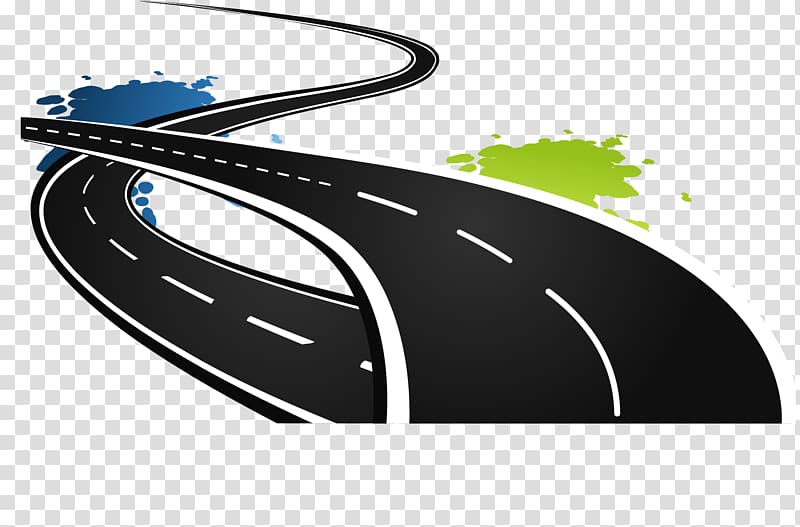 black winding roads illustration, Highway Road, Highway road transparent background PNG clipart