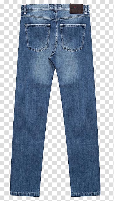 Jeans Kiton Blue Denim, Blue jeans on the back KITON transparent background PNG clipart