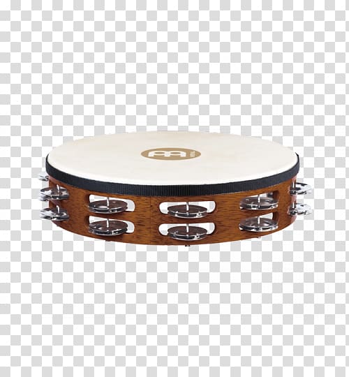 Wood Tambourine, Headed, Single Row Jingles Meinl Percussion Musical Instruments, musical instruments transparent background PNG clipart