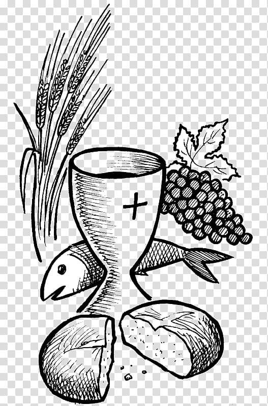 fish and vegetable illustration, Eucharist First Communion World Communion Sunday Coloring book, others transparent background PNG clipart