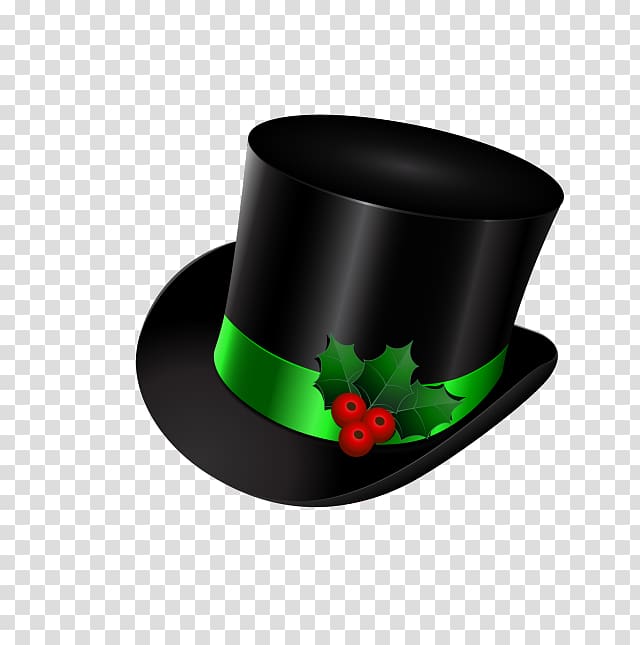 Santa Claus Top hat Christmas , top hat transparent background PNG clipart