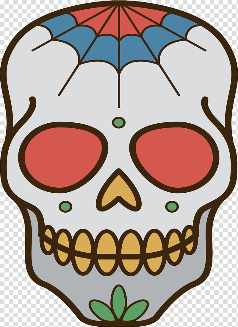 Skull Euclidean Computer file, Retro skull pattern transparent background PNG clipart