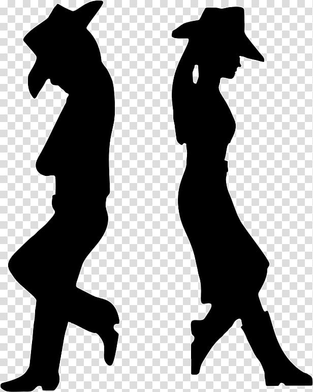 man and woman silhouette, Cowboy Silhouette Western , cowboy transparent background PNG clipart