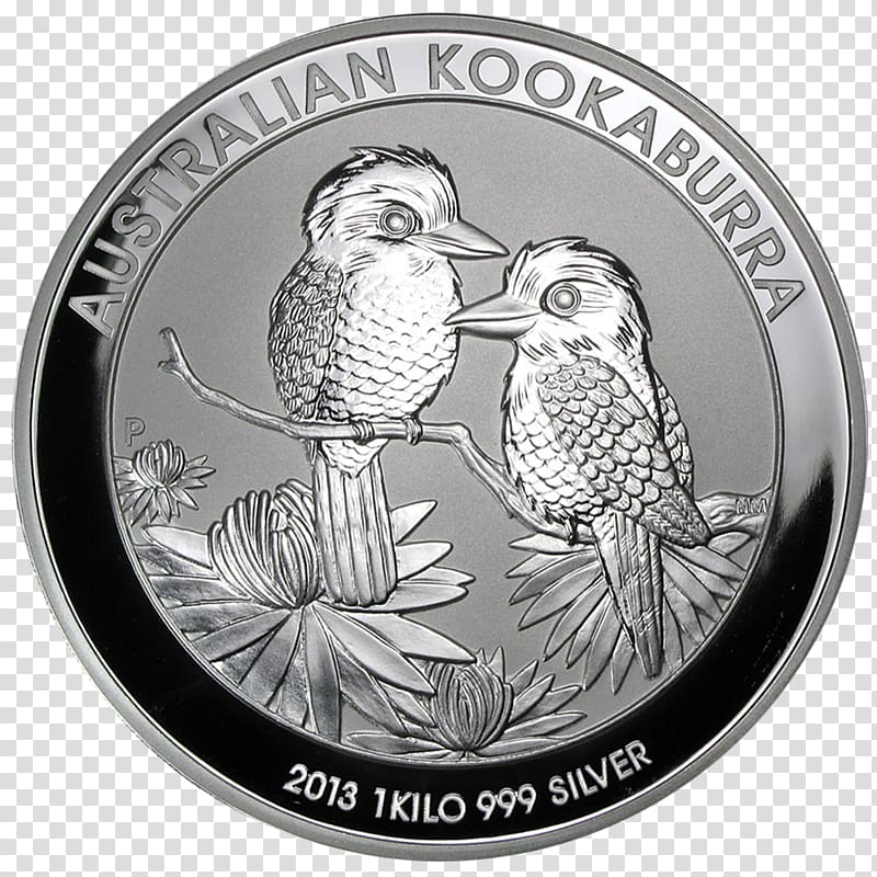 Perth Mint Silver coin Australian Silver Kookaburra, coin transparent background PNG clipart