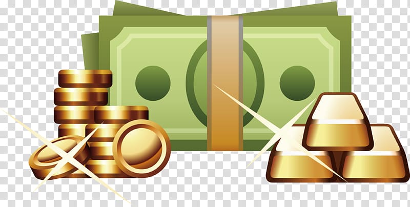 Gradient Coin, Money dollar gold coins transparent background PNG clipart