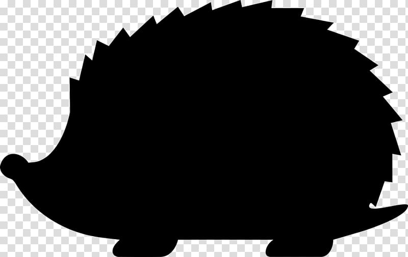 Hedgehog Silhouette , Woodland Creatures transparent background PNG clipart