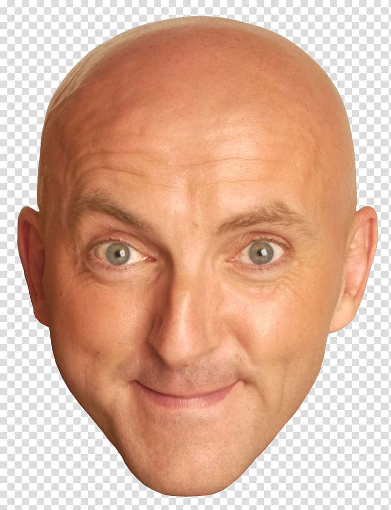 Lee Hurst Comedian Face Shaving Head, heads transparent background PNG clipart