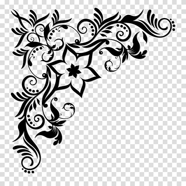 Decorative Borders graphics Floral design, design transparent background PNG clipart