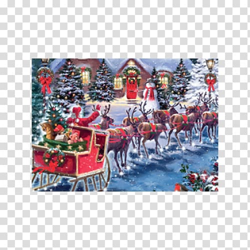 Santa Claus Christmas village Christmas tree Holiday, santa claus transparent background PNG clipart