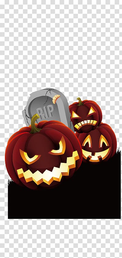 Halloween Jack-o-lantern Party, Creative Halloween transparent background PNG clipart
