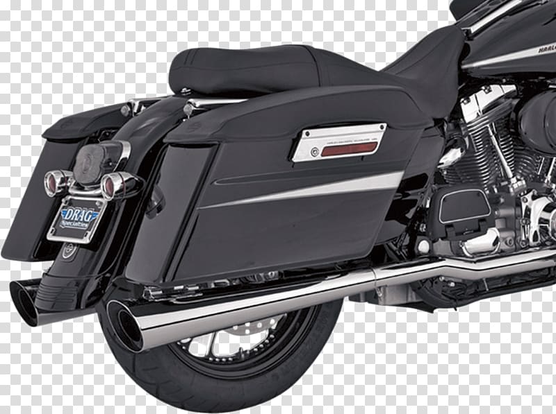 Exhaust system Harley-Davidson Touring Motorcycle Vance & Hines, motorcycle transparent background PNG clipart