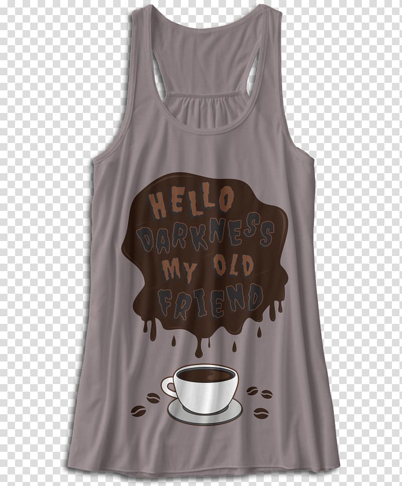 Clothing T-shirt Sleeveless shirt Peace Love Massage LLC, hello darkness my old friend transparent background PNG clipart