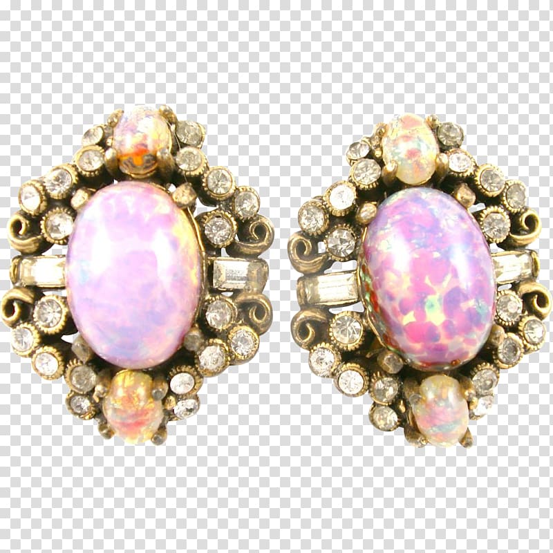Opal Earring Body Jewellery Ruby Pearl, ruby transparent background PNG clipart