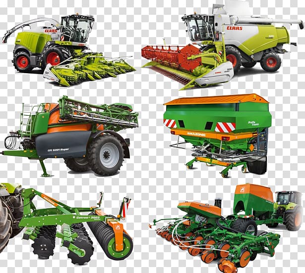 Combine Harvester Claas Agricultural machinery Seed drill Lexion, tractor transparent background PNG clipart