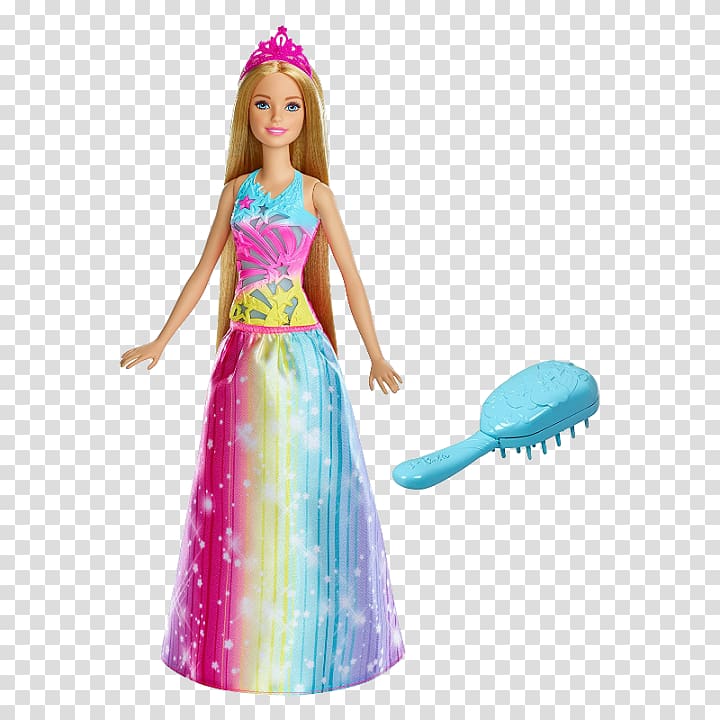 Barbie: Dreamtopia Doll Toy Barbie Dreamtopia Brush ‘n Sparkle Princess, barbie transparent background PNG clipart