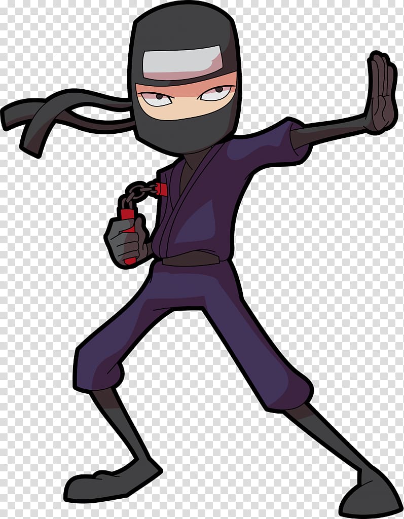 Ninja Shuriken Nunchaku Sword , Ninja transparent background PNG clipart