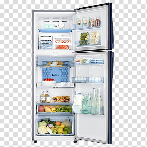 Internet refrigerator Auto-defrost Inverter compressor Door, Double Door Refrigerator transparent background PNG clipart