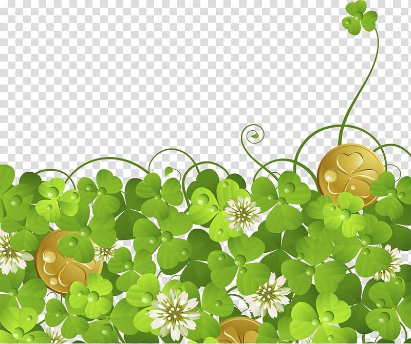 Four-leaf clover Luck, Lucky Clover transparent background PNG clipart