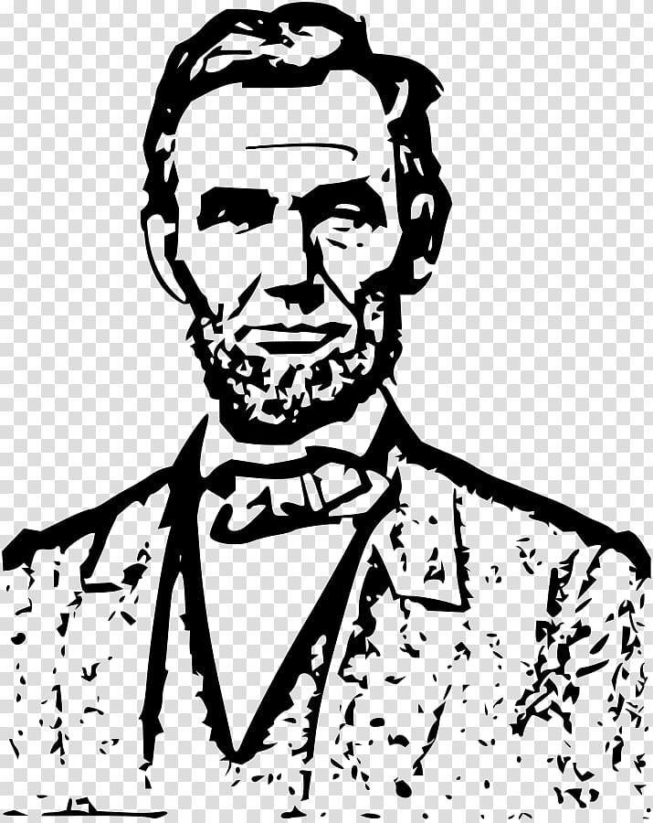 Outline of Abraham Lincoln President of the United States , Abraham transparent background PNG clipart