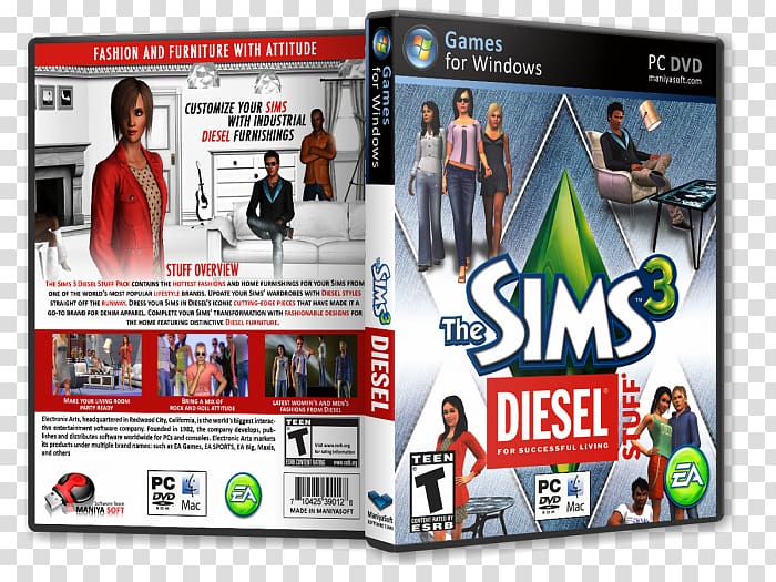 Xbox 360 The Sims 3: Pets The Sims 3: DIESEL Stuff The Sims 3: Ambitions, Sims 3 Stuff Packs transparent background PNG clipart