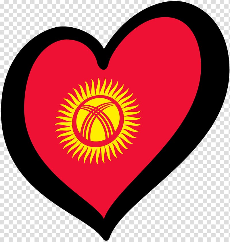 Flag of Kyrgyzstan graphics illustration, flag transparent background PNG clipart