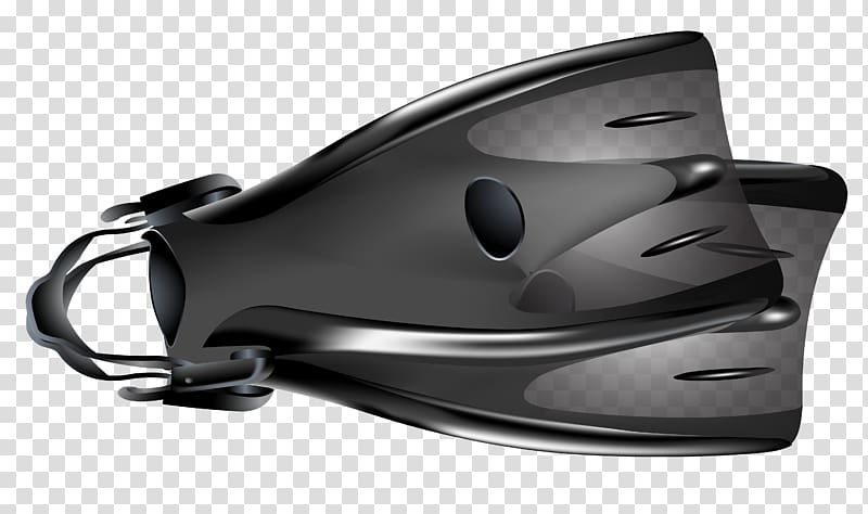 pair of black flippers, Swimfin , Swim Fins transparent background PNG clipart