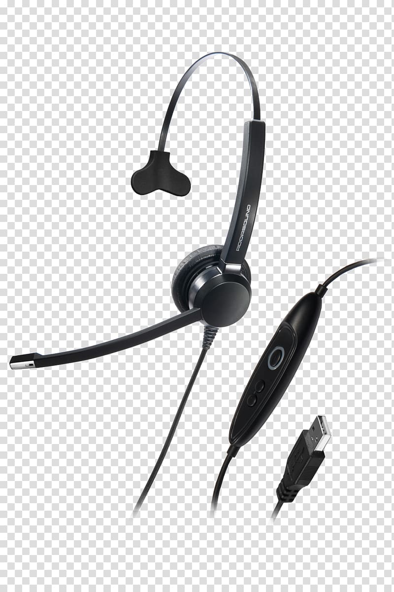 Headset Headphones Microphone Monaural USB, headphones transparent background PNG clipart