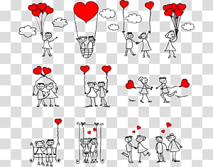 Love Romance Stickman Stick Figure - Stick Man In Love PNG Image With  Transparent Background png - Free PNG Images