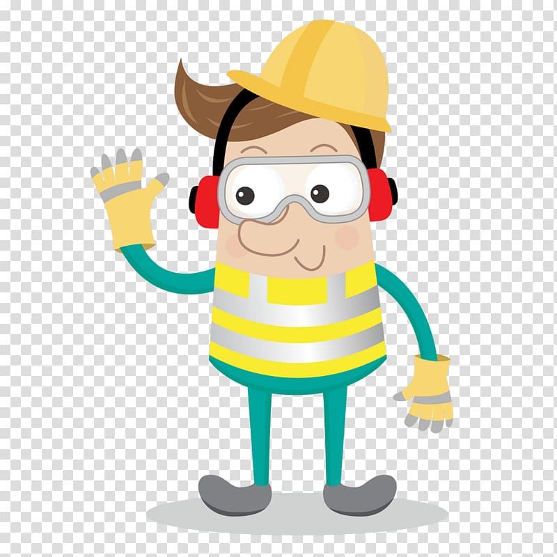 Cartoon Personal protective equipment Occupational safety and health , Safety transparent background PNG clipart