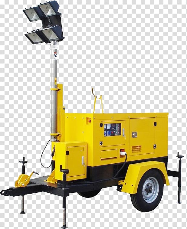 Light tower Heavy Machinery Diesel generator Lighting, light transparent background PNG clipart