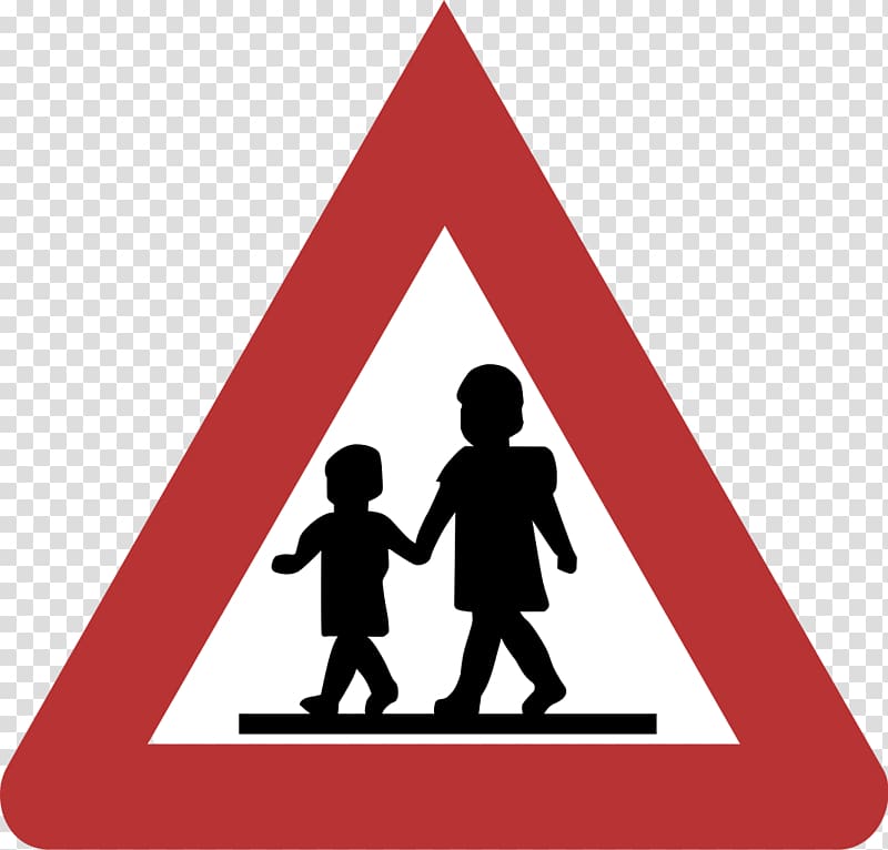 Road signs in Singapore Traffic sign Pedestrian crossing, caution transparent background PNG clipart