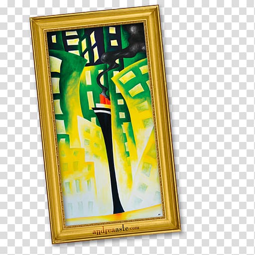 green, yellow, and black abstract painting, frame modern art yellow, Reaching newyork transparent background PNG clipart