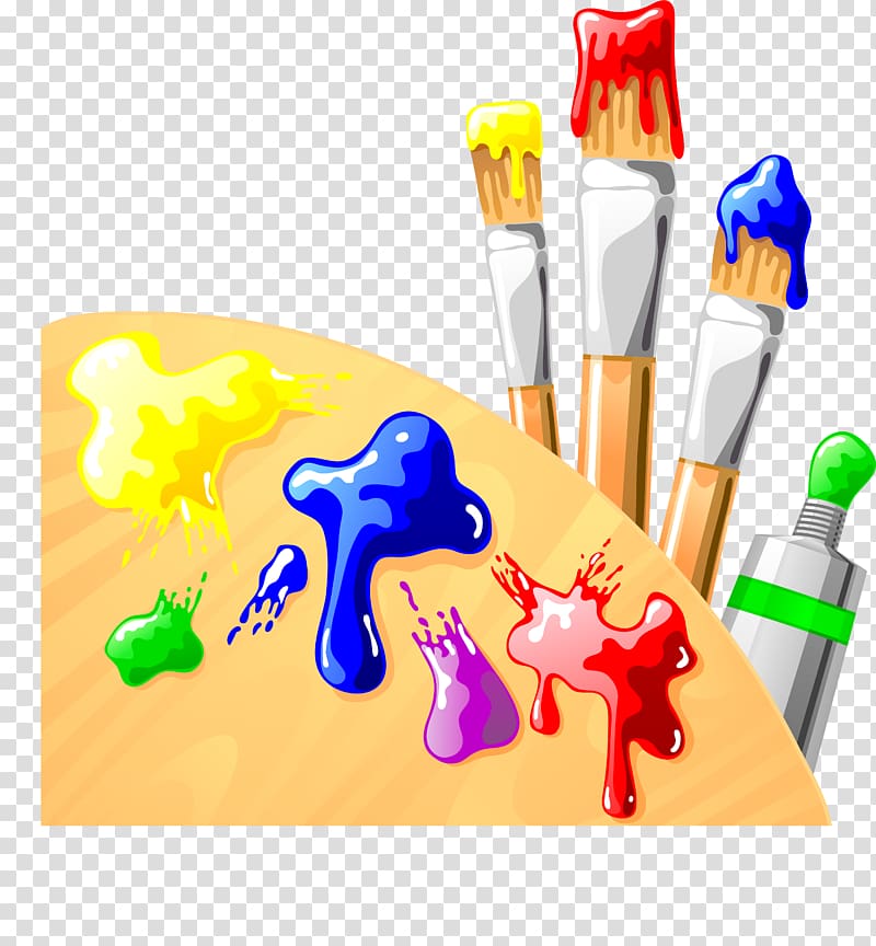 Painting Palette Brush, CRAYON transparent background PNG clipart