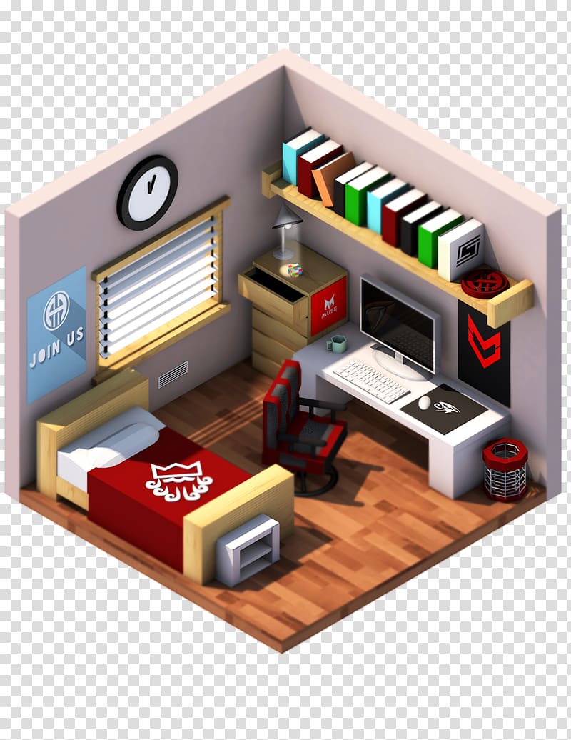Isometric graphics in video games and pixel art Room Isometric projection, living room lights transparent background PNG clipart