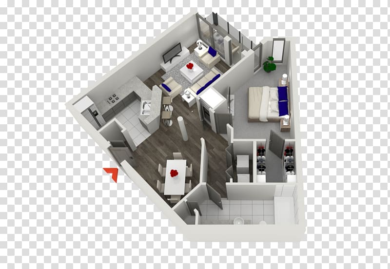 Studio apartment House plan Floor plan, apartment transparent background PNG clipart