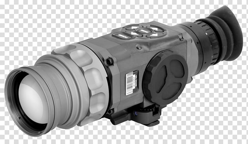 Monocular Thermal weapon sight Telescopic sight American Technologies Network Corporation Thermographic camera, -stabilized Binoculars transparent background PNG clipart