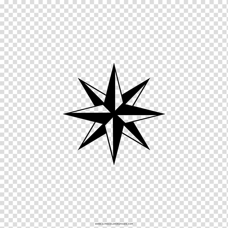 Compass rose Wind Drawing, rose transparent background PNG clipart