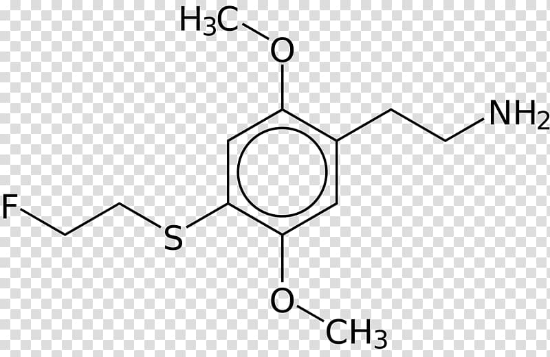 2C-B-FLY 2,5-Dimethoxy-4-bromoamphetamine 25B-NBOMe, molecule transparent background PNG clipart