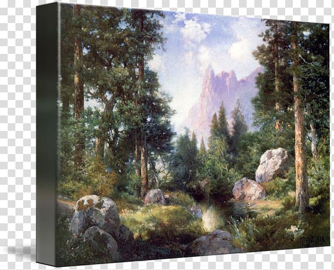 Sentinel Rock Woodland Moran Watercolor painting, painting transparent background PNG clipart