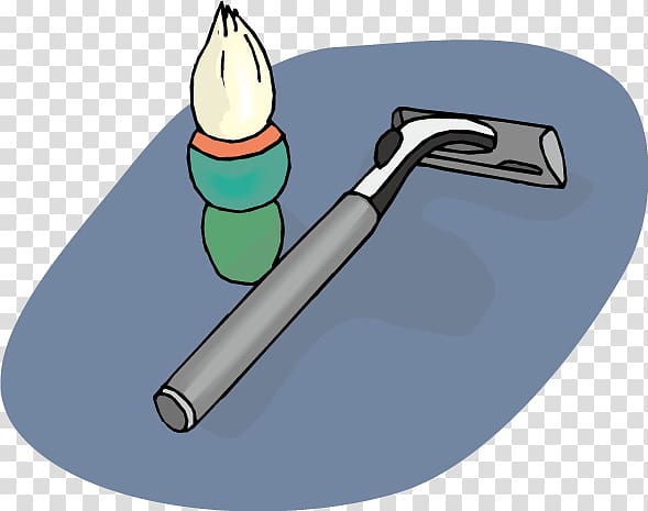 Safety razor Cartoon, Cartoon manual razor brush transparent background PNG clipart