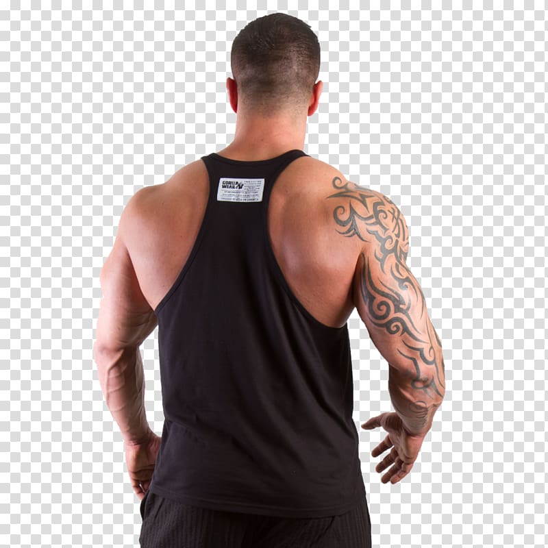 T-shirt Fitness Centre Clothing Gold\'s Gym Bodybuilding, black gorilla transparent background PNG clipart