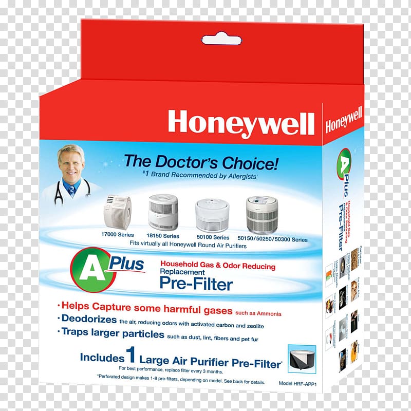 Air filter HEPA Honeywell HRF-AP1 Universal Pre-Filter Air Purifiers Honeywell HPA300, AIR FILTER transparent background PNG clipart
