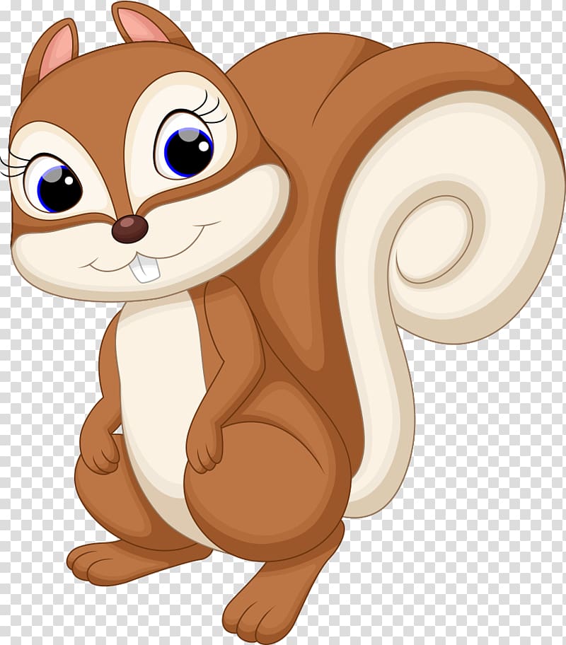 Squirrel illustration, Squirrel Cartoon Cuteness Illustration, Cartoon