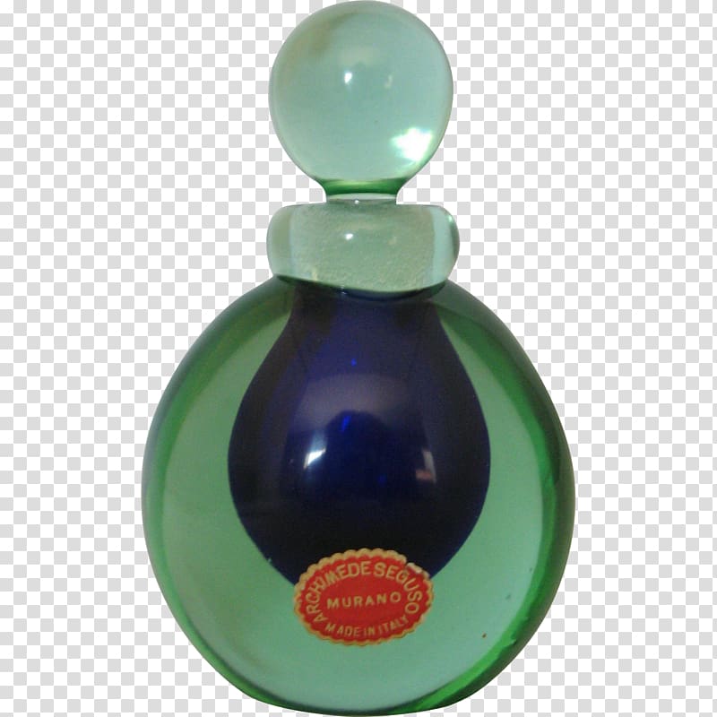 Glass bottle Seguso Cobalt blue, glass transparent background PNG clipart