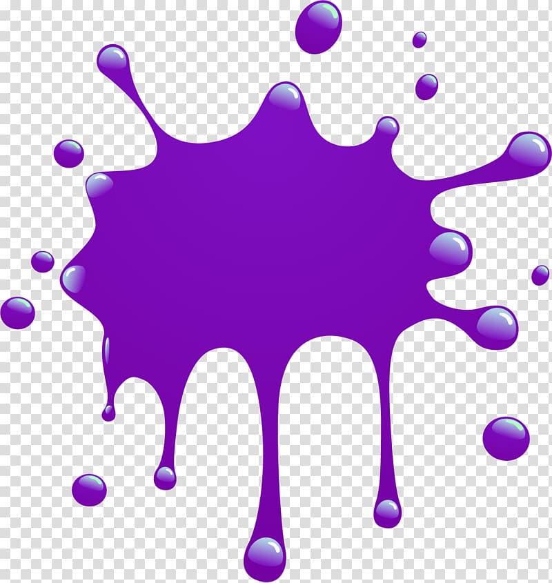 purple paint splash , Paint Cartoon , Splatter transparent background PNG clipart