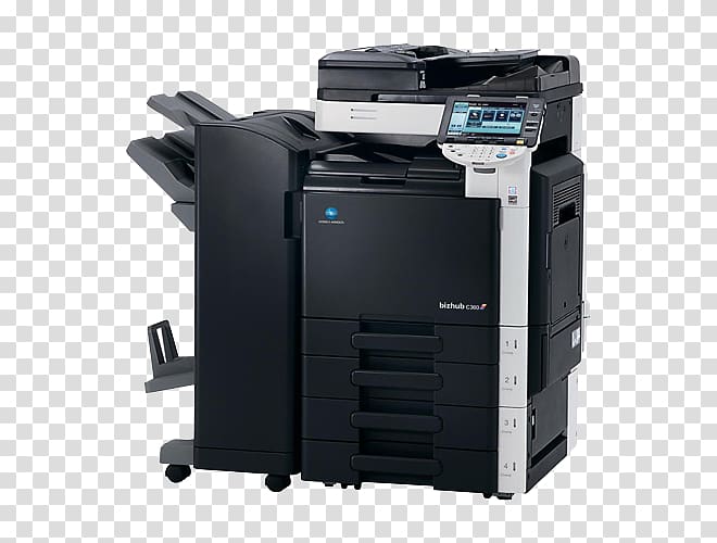 Paper copier Printing Printer Konica Minolta, printer transparent background PNG clipart