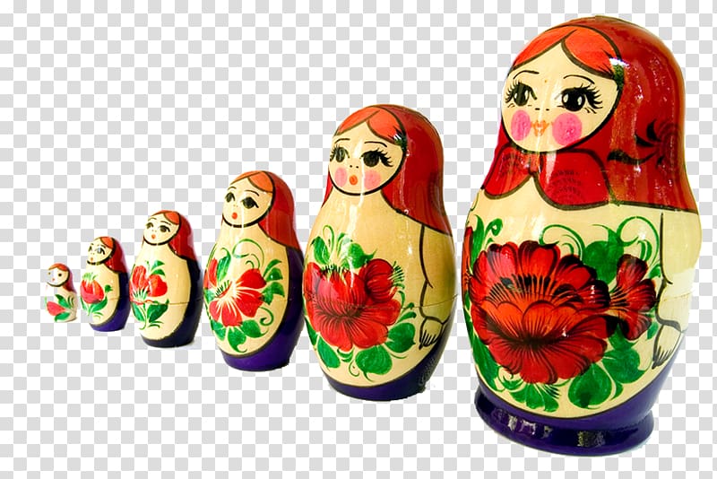 , Russian dolls transparent background PNG clipart